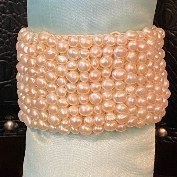 Pearl cuff bracelet
